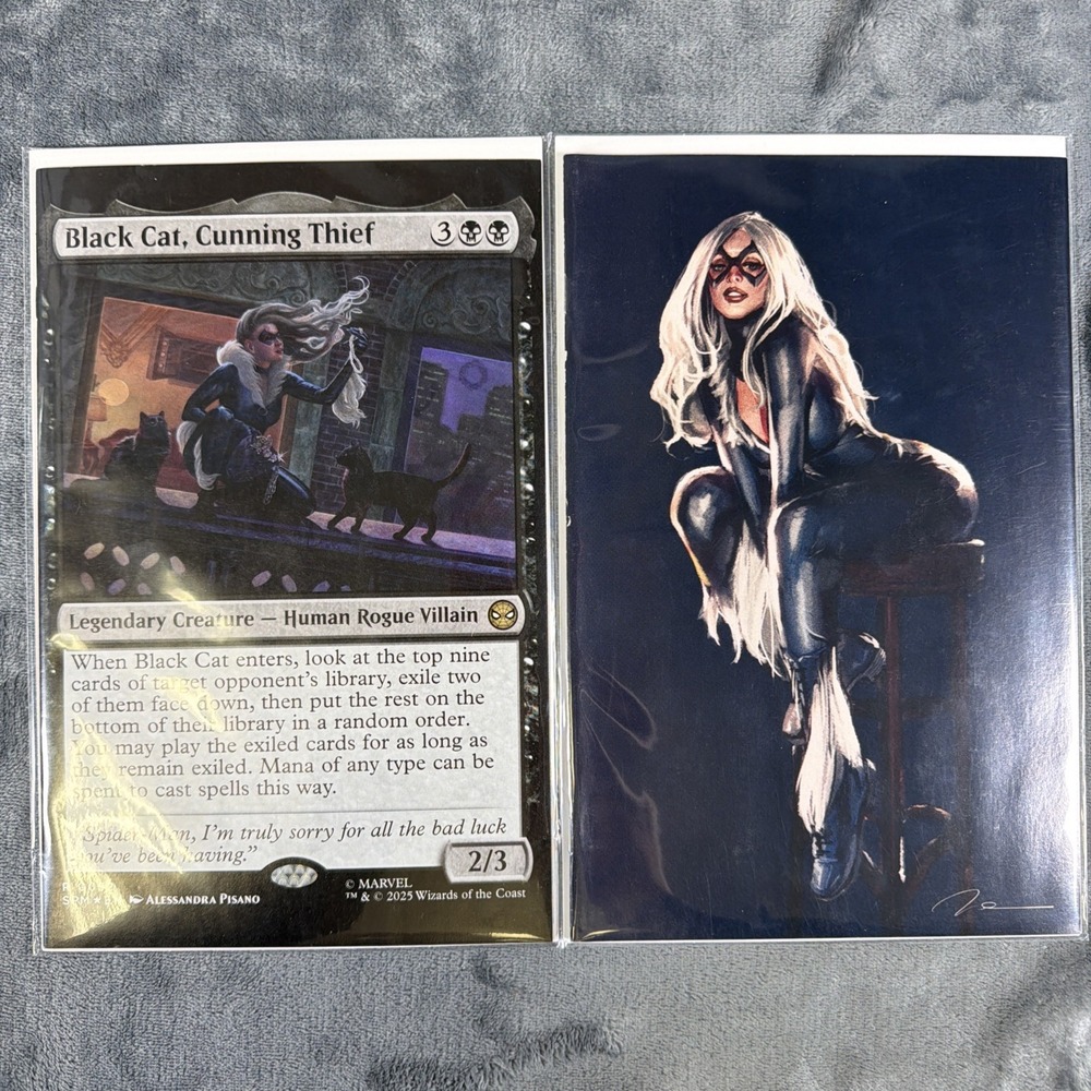 Black Cat #1Virgin Var. Gerald Parel + Black Cat MTG Collab.